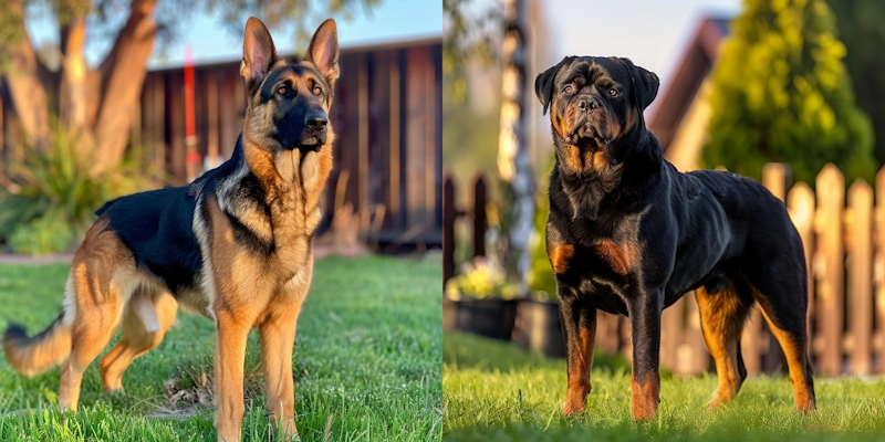 Guard Dogs: German Shepherd vs. Rottweiler