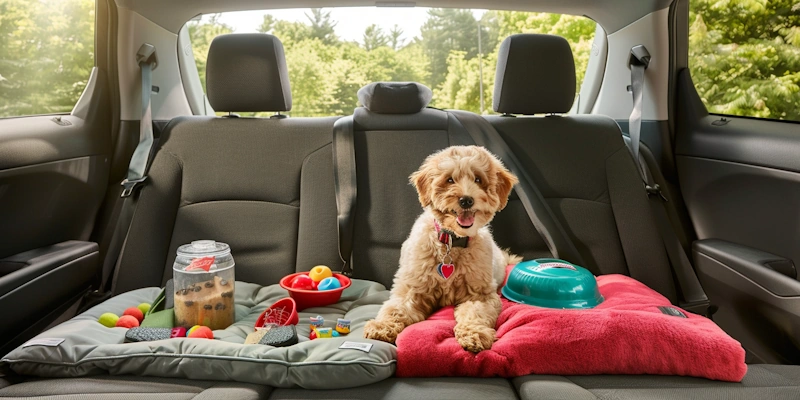 Traveling in a car with your dog: Comfortable Bed