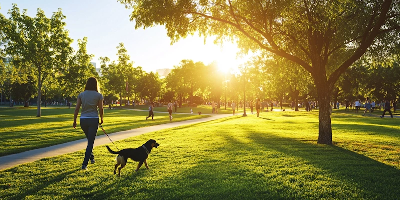 Leash Training: Public Park