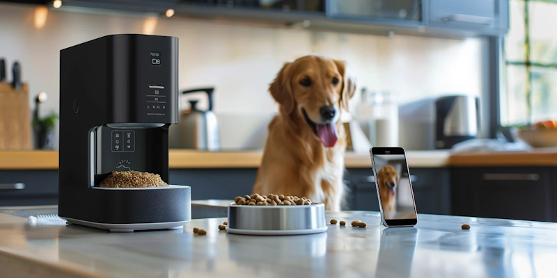 automated feeder for dogs with smart phone app