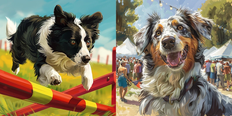 Herding Heroes: Border Collie vs. Australian Shepherd