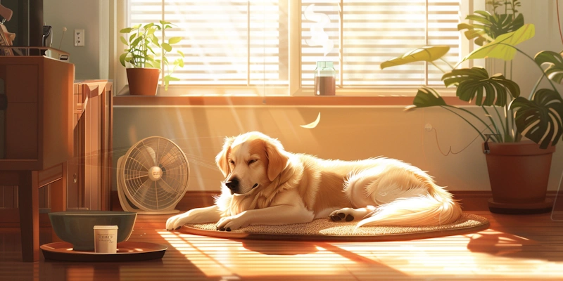 Summer Safety for Dogs: cool resting corner