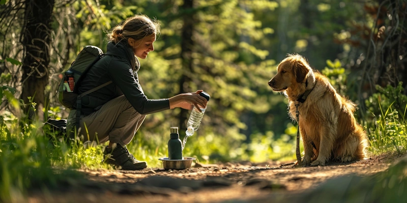 Hiking with Dogs: Hydration Break